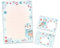 Briefpapier-Set Briefblock mit Umschlag für Jungen Mädchen Kinder Eule rosa blau (Block A4 mit 25 Blätter + 15 Umschläge)