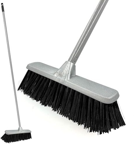 Sweeping Brush Indoor - Durable Floor Brush Indoor Broom with Durable Bristle Broom, Laminate Floor Brush Brooms with Strong Handle
