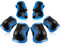 BOSONER Rodilleras para niños, protectores en línea, rodilleras y coderas, patines en línea, rodilleras y coderas, patines para monopatín (CC negro/azul, M(9-15 años))