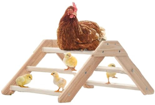 Giocattoli Trespolo,Scaletta da Appollaiamento in Legno per Galline - Antiscivolo per Animali Domestici, Trespolini per Piccoli Animali Uccelli Pollame
