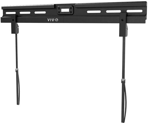VIVO No Stud TV Wall Mount for 37 to 86 inch Screens, Max VESA 600x400mm, Studless Drywall Mounting Solution, Black, MOUNT-NS86
