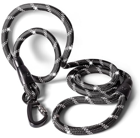 rootsnoot Hundeleine klassisch – 170 cm lang, 1,2 cm stark, für Hunde ab 15 kg – extra stabile Führleine & Trainingsleine – robuste Hundeleine für große Hunde