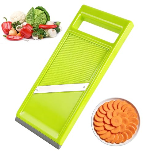 Cucumber Slicer, Stainless Steel Cucumber Slicer, Vegetable Mandolin Cutter, Cucumber Slicer, Thin Slicer, Cucumber Grater, Kitchen Slicer, Vegetable Slicer with Ergonomic Handle, Suitable for Carrots