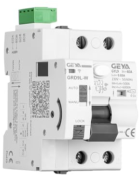 GEYA Tuya WiFi Control Remoto Disyuntor inteligente | Protección contra cortocircuitos 6KA ELCB RCCB RCD Vida inteligente
