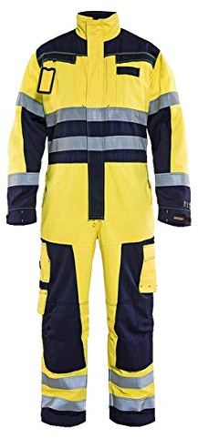 Blaklader 63781514 MULTINORM-OVERALLS, Gelb/Marine, grootte C58
