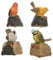 PERAGASHOP Vogel mit Sensor, 7,5 x 6 x 10 cm, Verschiedene Modelle, für den Außenbereich