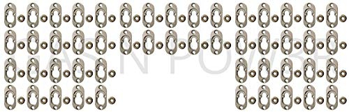 Button Fix Type 1 Metal Fix Bracket Fixing with Stainless Steel Retaining Spring for Fire Retardant Panels, Marine Interiors, Vibration & Shock Tested x50