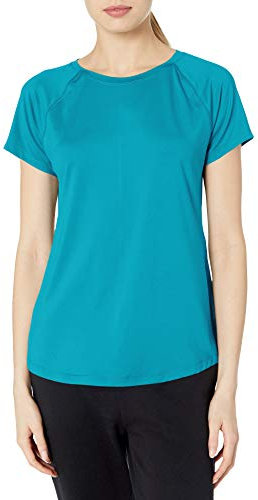 Champion Damen Women's Soft Tech Tee T-Shirt, Tempo Teal, X-Klein