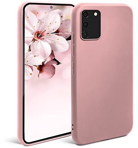 Moozy Minimalist Series Silikon Hülle für Samsung S10 Lite, Rose Beige - Mattes Finish, Dünne, Weiche TPU-Handyhülle Schutzhülle