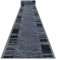 rugsx Antirutsch Teppich Läufer Adagio grau – Moderner Kurzflor für Küche, Flur & Wohnzimmer, Meterware, 80x70 cm