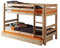 Jugendmöbel24.de Etagenbett Christian 90 * 200 cm inkl 2 Rollroste + Schublade Kiefer massiv EN geprüft + FSC Zertifiziert Kinderzimmer Spiel Massivholzbett