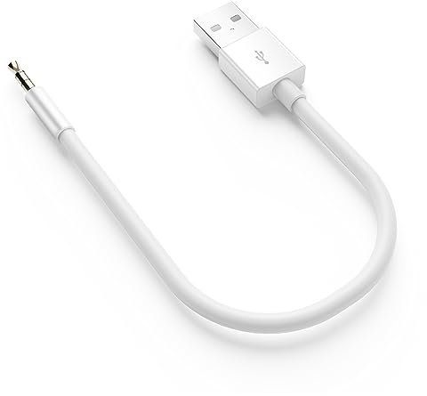 BLKing USB-Daten- und Ladekabel, iPod Shuffle, 3,5 mm Klinkenstecker, für iPod Shuffle 1. bis 7. Generation, Weiß