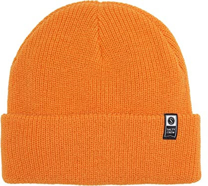 Salty Crew Alpha Beanie Orange One Size, Orange/Abendrot im Zickzackmuster (Sunset Chevron)