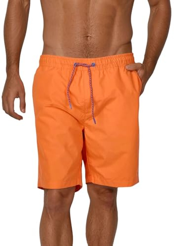 riverso Badehose Herren lang Badeshorts RIVDavid Regular Fit Schwimmhose Elastischer Bund Schwarz Blau Rot Grün Orange S M L XL XXL 3XL 4XL 5XL