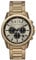 Armani Exchange Uhr für Herren, Chronographenwerk, 44MM braunes Edelstahlgehäuse mit Edelstahlarmband, AX1739