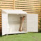 Tidyard Capanno da Giardino in Legno Massello di Abete, Casetta, Casetta per Attrezzi, Capannone per Esterni, 102x52x112 cm, Bianco