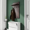 AKKE Garderobenpaneel Wandgarderobe Mit Ablage Wandpaneel Garderobe PVC Maxi Ahorn 120cm x 60 cm