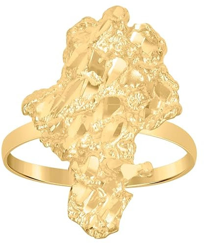 Nugget-Ring für Damen, Gelbgold, Schmuck für Damen