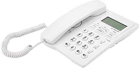 Kurzes Halbfreihändiges Schnurgebundenes Telefon mit LCD-Display und Freisprecheinrichtung Wählscheibe 3-Gruppen-Alarmtelefon Schwarze Funktion 3-Gruppen-Desktop-Telefon mit