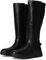 Fitflop F-Mode-Stivali Elasticizzati Alti con Nodo ripiegato, Donna, Nero, 39 EU