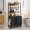 YITAHOME Laundry Basket, Floorstanding Laundry Sorter with Shelves and Hooks Washing Basket with 2 Pull-Out and Removable Bags Laundry Hamper for Bedroom Laundry Room Bathroom Dorm