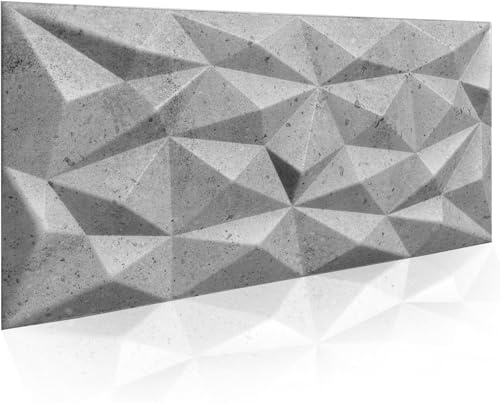3D Paneele Polystyrol XPS Styropor – Moderne Wandverkleidung & Deckenpaneele – Wandpaneelen Leicht Flexibel 100 cm x 50cm / ‎‎6m² - 12 Stück (Grau 107 03)