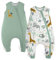 Yoofoss 2er Pack Baby Schlafsack mit Füßen Baumwolle 1.5 Tog Ganzjahres Babyschlafsack mit Beinen Schlafstrampler Kinder Schlafsack 100 cm für Neugeborene Jungen Mädchen 4-6 Jahre