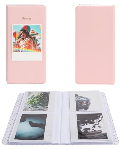 Rieibi Fotoalbum für Fujifilm Instax Wide210/Wide300/Wide400 Kamera, Album für Polaroid, 8,6 x 10,9 cm breit, 64 Taschen, Fotoalbum für Instax Wide 400 Album, für Polaroid Album Fotospeicherung