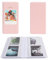 Rieibi Photo Album for Fujifilm Instax Wide210/Wide300/Wide400 Camera, Album for Polaroid, 3.4x4.3 Inch Wide Film 64 Pockets, Pink, 23.5 x 12 x 2 cm, 32 Pages