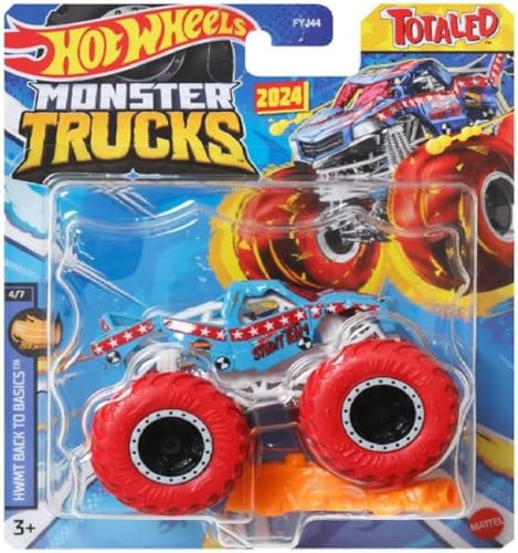 Hot Wheels Monster Trucks Totaled, Back to Basics 3/7 Includes Connect and Crash Car