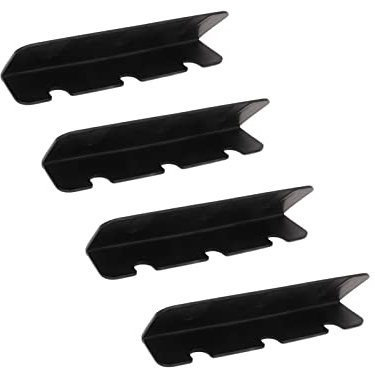 MUNEFE 4Pcs Boat Seat Hook Clip, PVC Boat Seat Hook, Boat Seat Hook Mounts for Inflatable Dinghies, Rafts, Yachts, Canoes and Fishing Boats, Etc (Black)