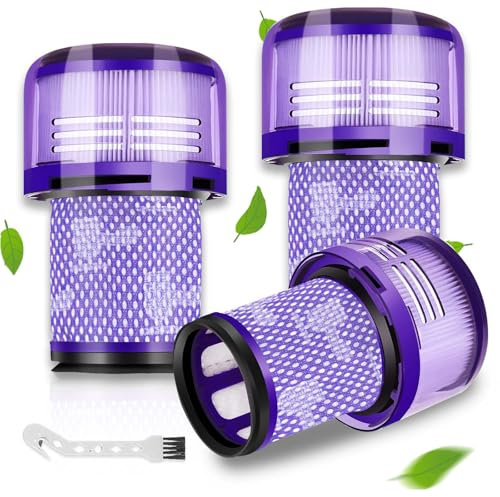 3 Pack v12 Filter Replacements for Dyson V12 Detect Slim,V12 Cordless Vacuum Filter Replacement and V12 Slim Absolute Vacuums,Vacuum Cleaner Filter Replacement
