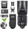 Godox V100 N V100-N 100Ws TTL-Blitz für Kamera, 400 Blitze mit voller Leistung, 1,7 s Wiederaufladezeit, 2,4 G kabellos mit externem Blitz, HSS-Blitzlicht, Touchscreen-Blitz (Godox V100N)