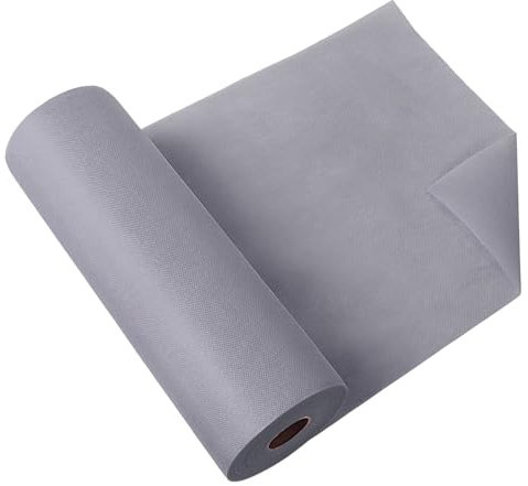 Longing Home Tischläufer, Tischband, 0.3 × 25M, Grau, Einweg Vlies Stoffähnlich Tischdecke Rolle, Hochzeit, Geburtstag, Party, Dekoration