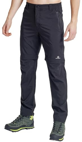 ATHL DPT. Herren Kurze und Lange Wanderhose/Funktionshose/Wandershort mit praktischen Taschen