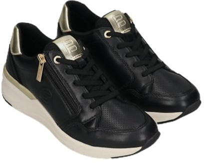 BAGATT Gilly Comfort Schwarz/Gold Damen Lifestyle Sneaker