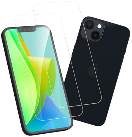 Joywing für Schutz iPhone 13 Displayschutz, für 9H Kratzfest Panzerglas iPhone 13/13 Pro Schutzfolie, 2 Stück Folie Ultra-klar Schutzglas, Passt Perfekt Hartglas