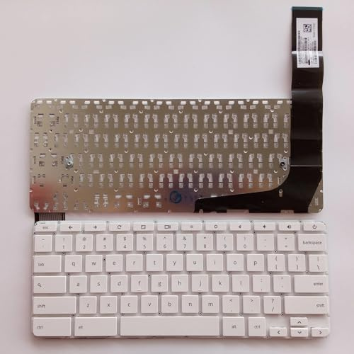 LZZSEOZ Uns für HP für Chromebook 14 G3 für G4 V149046AS1 14-Q 14-X TPN-Q167 Laptop Tastatur(White US)
