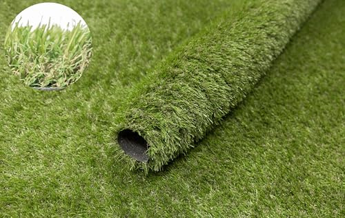 AKCILA Kunstrasen Bella 30mm 200x400 cm Grün – Outdoor Rasenteppich nach Maß, wasserdurchlässig, weich, für Balkon, Terrasse, Garten & Poolbereich, Meterware, weich Artificial Grass