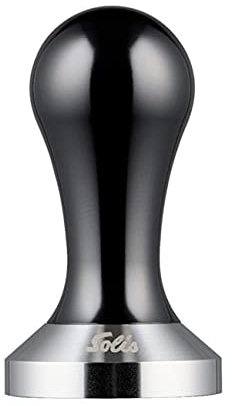 Solis Barista Tamper 51 mm - Kaffe Zubehör/Barista Zubehör für Espressomaschinen mit 51 mm Siebträger - Abnehmbarer Griff - Rostfreier Edelstahl - Silber