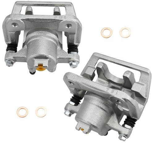 DRIVESTAR 19B2588 19B2589 Rear Brake Calipers for Acura 2001-2003 CL/ 1999-2008 TL, for Honda 2003-2011 Element, Disc Brake Caliper New Rear Caliper Pair