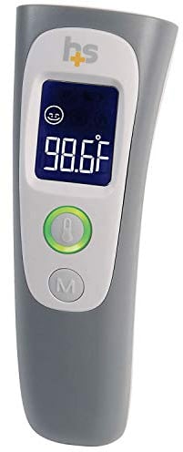 HealthSmart Digitales Stirnthermometer mit berührungsloser Infrarot-Technologie – ideal für Babys, Kinder oder Erwachsene, Modi zum Testen der Temperatur von Objekten oder Luft (1 Stück)