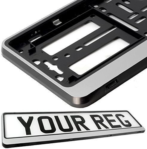 TAPORT® CAR REGISTRATION HOLDER FOR ANY CAR, VAN, TRUCK, TRAILER (SILVER HINGED)