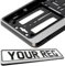 TAPORT® CAR REGISTRATION HOLDER FOR ANY CAR, VAN, TRUCK, TRAILER (SILVER HINGED)