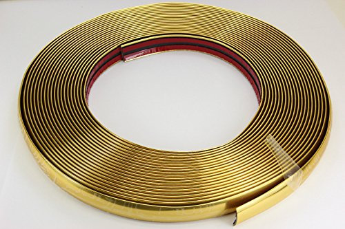 Ruban décoratif doré chromé 20 mm x 15 m