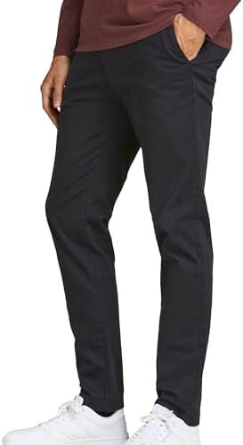 JACK&JONES Men's JPSTMARCO JJBOWIE SA Black NOOS Pants, Black, 27/32