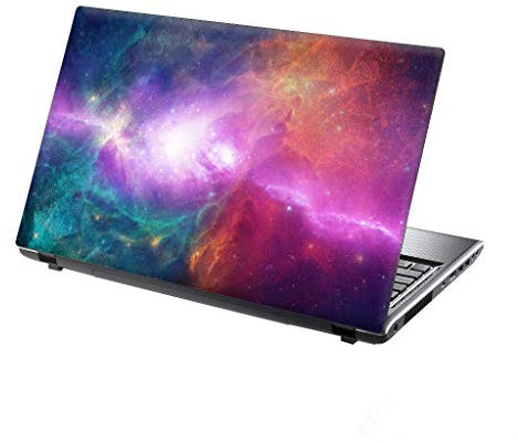 TaylorHe 13-14 inch Laptop Skin Vinyl Decal with Colorful Patterns and Leather Effect Laminate MADE IN England Colourful Cosmos