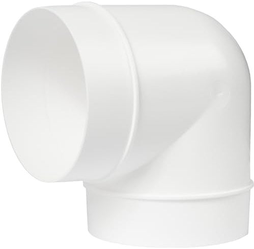 100mm Tubo di condotto 90 gradi gomito tubo di ventilazione tubo tubo tondo curva connettore (100mm)
