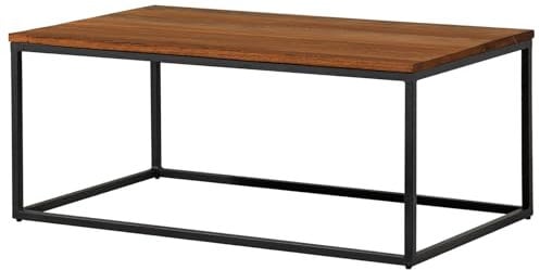 MASSIVMOEBEL24.DE Couchtisch Wildeiche 100x60x43 Natur geölt Lounge Collection #09