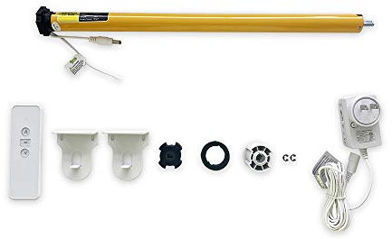 OlideSmart Electric Curtain Roller Shade Tubular Motor Kit AM25 (with Adapter)